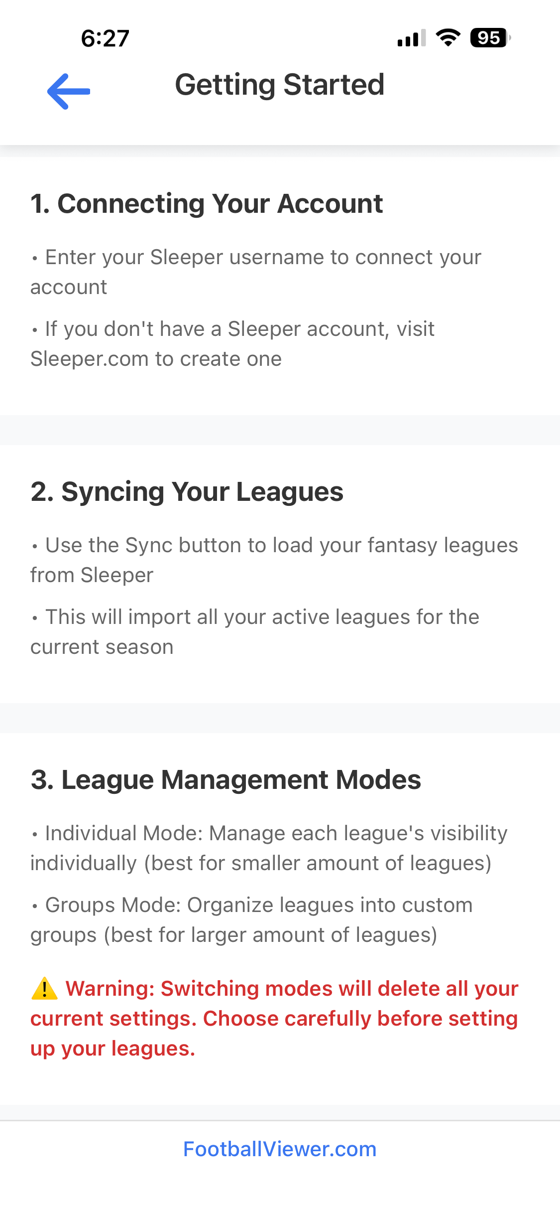 Getting Started Step 1